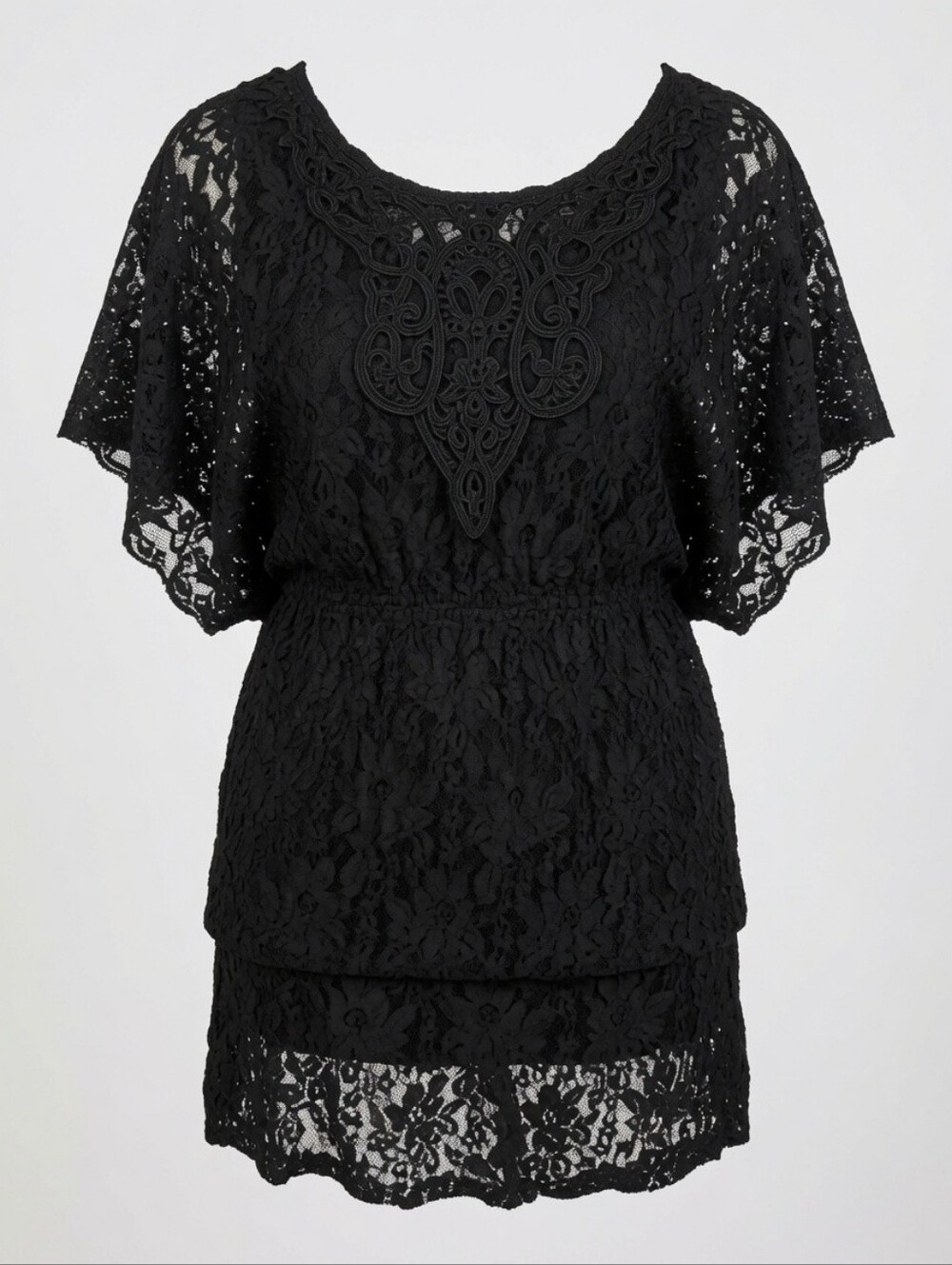 Heart Soul Black Lace Beach Cover L